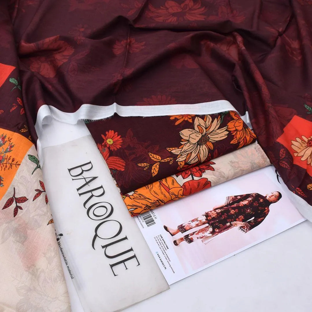 3-Piece Lawn Suit Digital Printed Lawn