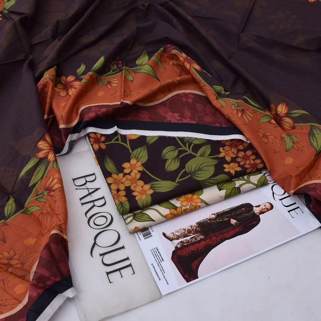 3-Piece Lawn Suit Digital Printed Lawn