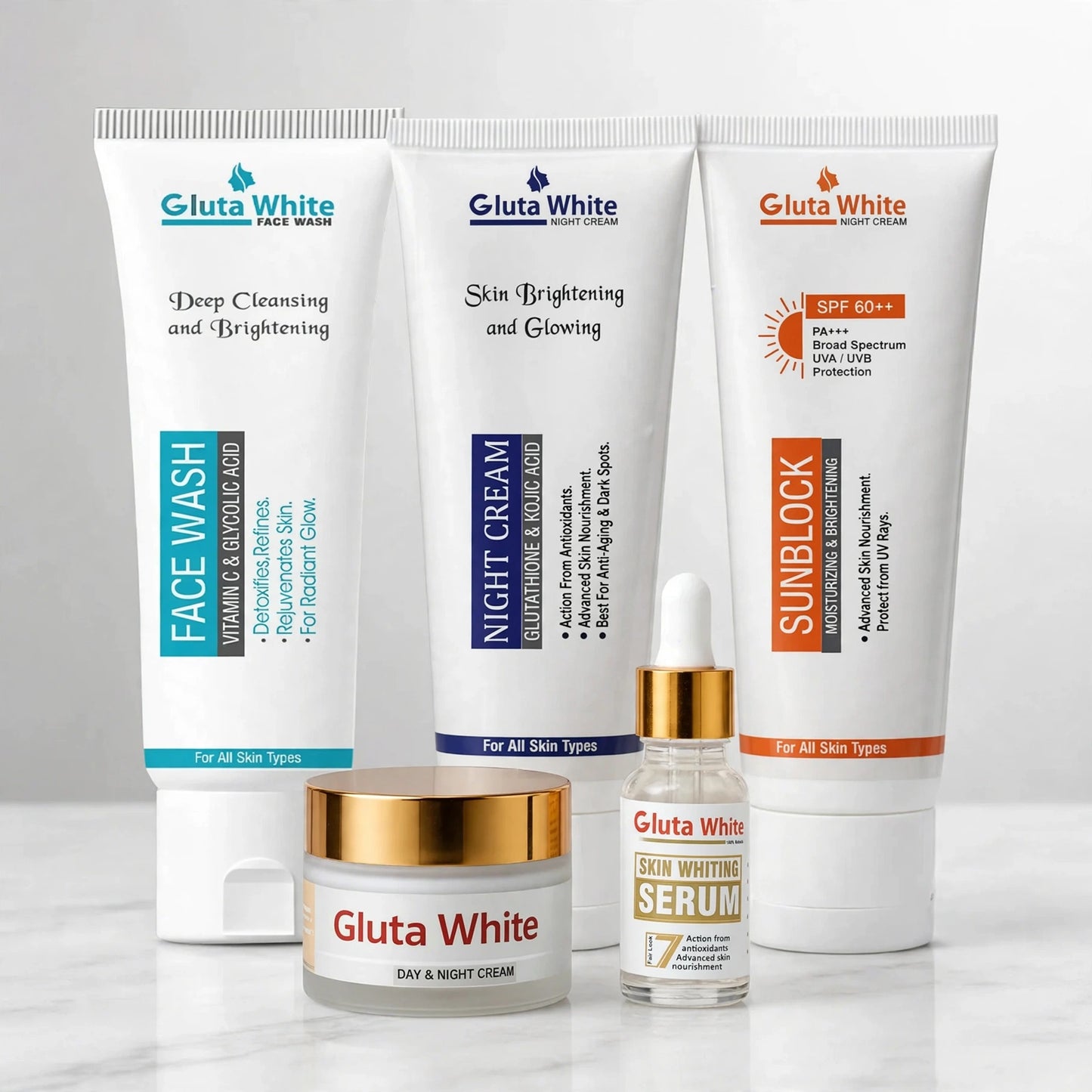 5 in 1 Skincare Bundle-Gluta White