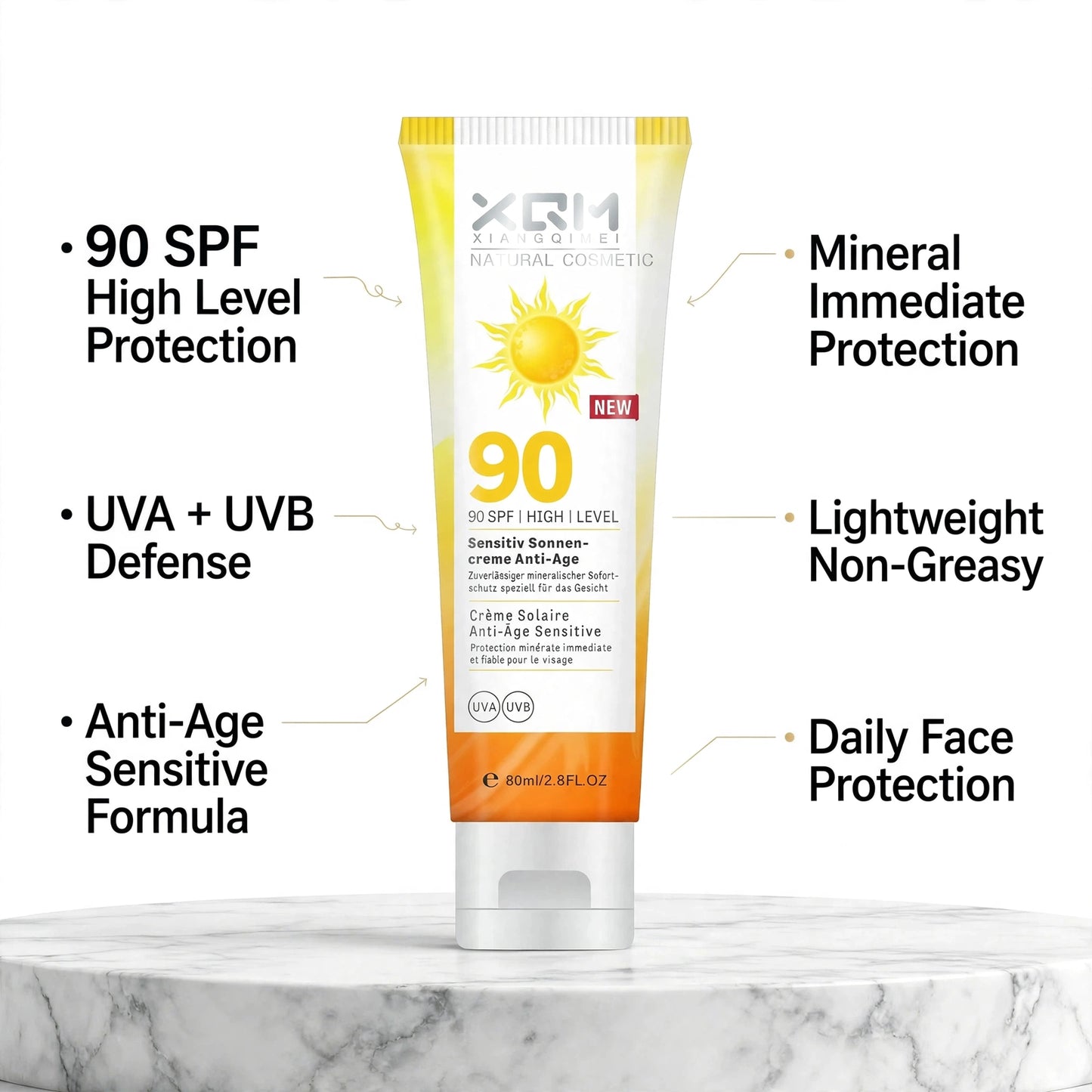 Sunblock SPF 90 Lightweight Daily Use