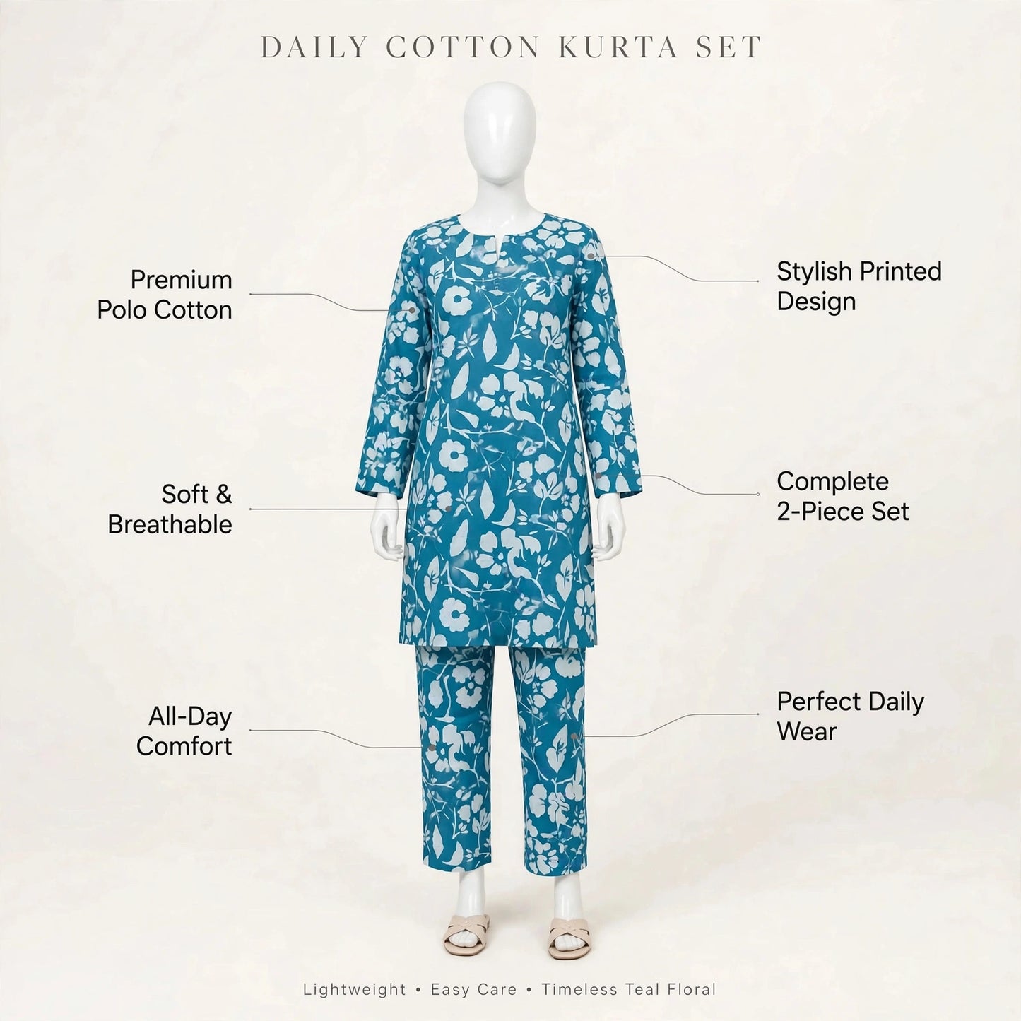 2 Pcs Women's Unstitched Printed Suit