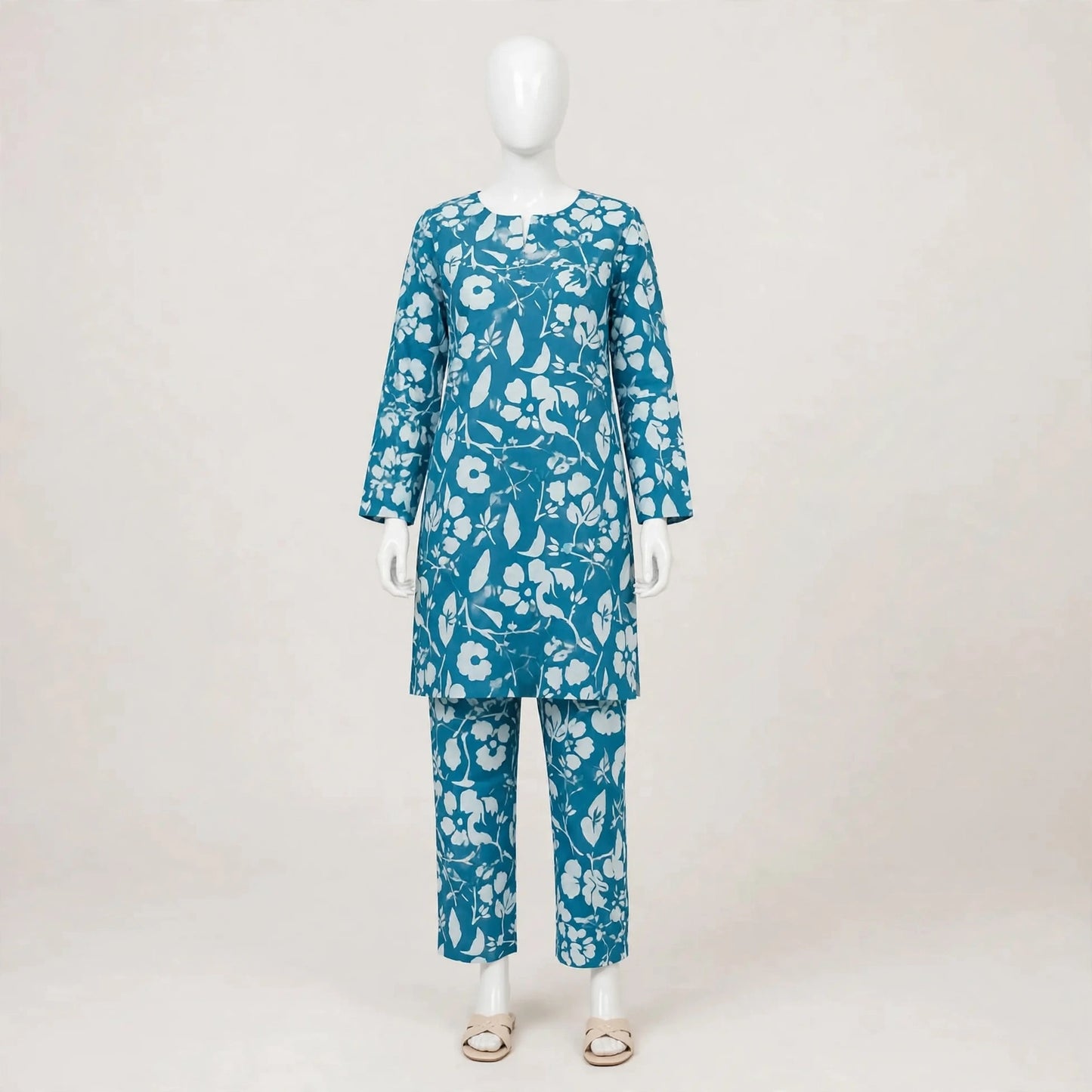 2 Pcs Women's Unstitched Printed Suit